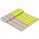 green Kokka oxford fabric with zebras & stripes 6