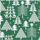green Michael Miller Christmas fabric Holiday Trees 1