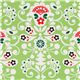 green Michael Miller Christmas fabric Joyful Damask 1