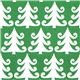 green Michael Miller Christmas fabric with fir trees 1