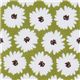 green Michael Miller fabric Honey Bloom white flowers 1
