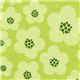 green Michael Miller knit fabric yellow Blossoms 1