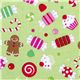 green Riley Blake Christmas fabric colourful candy 1