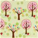 green Riley Blake fabric rosa trees strawberry 1