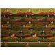green-brown Riley Blake fabric with farm field tractor 3
