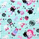 green canvas fabric kitty presents Japan kawaii 1