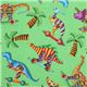 green dinosaur fabric Dinos On Parade USA designer 1