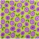gr�ner Flanellstoff violette Blumen von Robert Kaufman 2