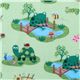 grüner Frosch Stoff Critters USA Designer 1