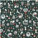 green kawaii Christmas fabric Bambi bunny glitter Japan 2