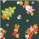 green kawaii Christmas fabric panda Santa Claus 1