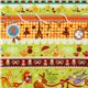 green kawaii fabric Bambi squirrel Eiffel Tower Japan 1