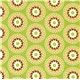 green organic fabric chicken flower egg Robert Kaufman 2