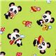 green panda fabric fly agaric from Japan kawaii 1
