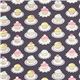 grey Michael Miller fabric with cupcakes dots 2