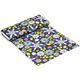 grey Robert Kaufman fabric with colourful flowers 3