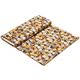 grey designer fabric with brown and grey cats & birds 3