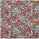 grey designer fabric with colourful flowers from the USA 2