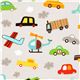 grey fabric for boys car airplane cloud by Robert Kaufman 1