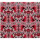 grey oxford fabric with red birds from Kokka Japan 2