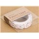 kawaii white Fabric Deco Tape with small pink flowers 2