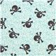light blue Michael Miller fabric skull pirate 1