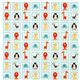light blue Riley Blake fabric cute zoo animals for boys 2