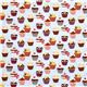 light blue cupcakes fabric cherry Robert Kaufman kawaii 2
