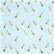 light blue designer fabric with colourful kites and clouds 2