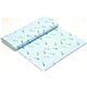 light blue designer fabric with colourful kites and clouds 3