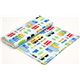 light blue fabric with city and grid pattern Robert Kaufman 3