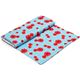 light blue flower organic fabric by Robert Kaufman 3