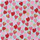 light blue heart-strawberries fabric by Robert Kaufman 2