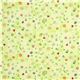 hellgr�ner Flanellstoff Blumen Marienk�fer Schmetterling USA 2