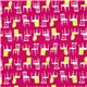magenta Robert Kaufman fabric with green chairs 2