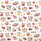 matryoshka fabric with doll horse flower by Kokka 2