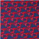 navy blue maritime fabric with lobsters de Michael Miller 2