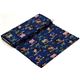 navy blue viking organic fabric with boat sea monster USA 3
