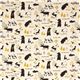 off-white Kokka Canvas fabric bear rabbit moose Japan 2