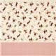 off-white Kokka Canvas fabric bear rabbit with stripes 2