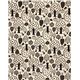 off-white Kokka Canvas fabric with tree rabbit deer 2
