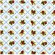 off-white fabric strawberry & flower Robert Kaufman 2