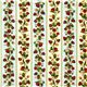 off-white fabric strawberry & stripes Robert Kaufman 2