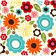 off-white flower flannel fabric by Robert Kaufman 1