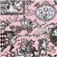 old rose Puss in Boots fairy tale fabric par Kokka Japan 1