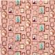 Alt Rosa echino Canvas Stoff Frame Eule Giraffe Reh 4