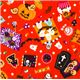 orange Halloween fabric candy ghosts pumpkin 1