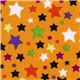 orange Riley Blake Halloween fabric colourful stars 1