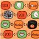 orange Riley Blake Halloween fabric ghost mummy pumpkin 1