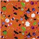 orange Riley Blake Halloween fabric ghosts spiders 2